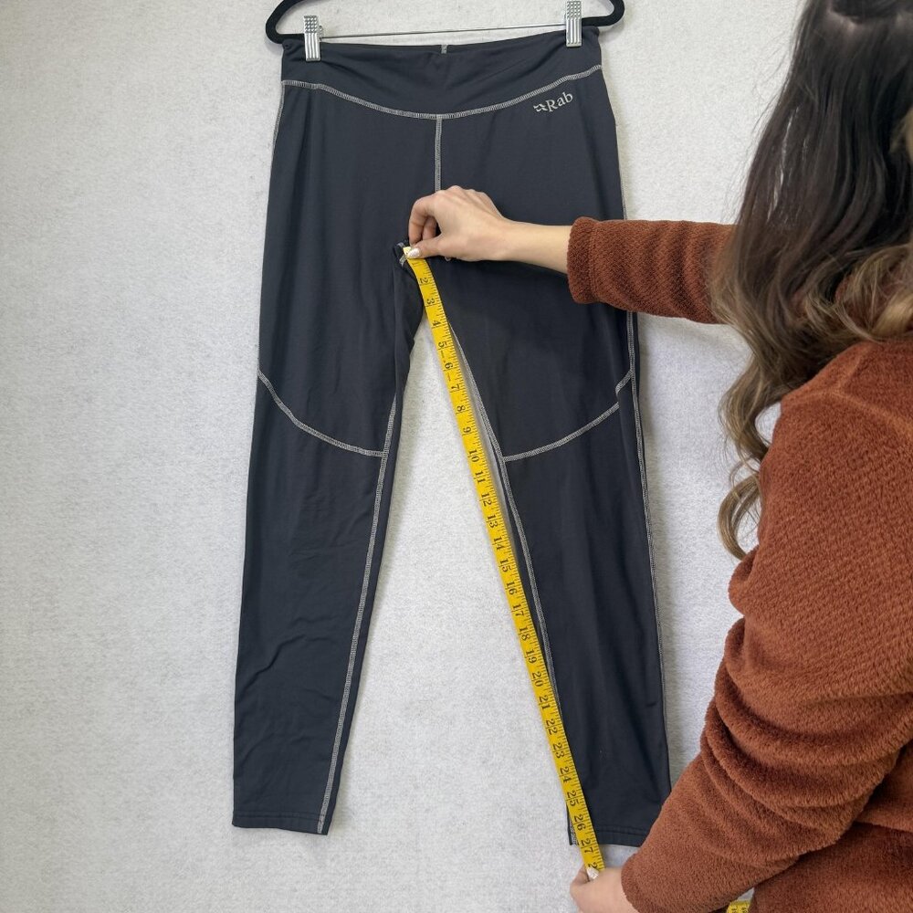 Rab Flux Pants Womens 12 Gray Ankle Leggings Hiking Climbing Outdoor Active - Picture 8 of 10